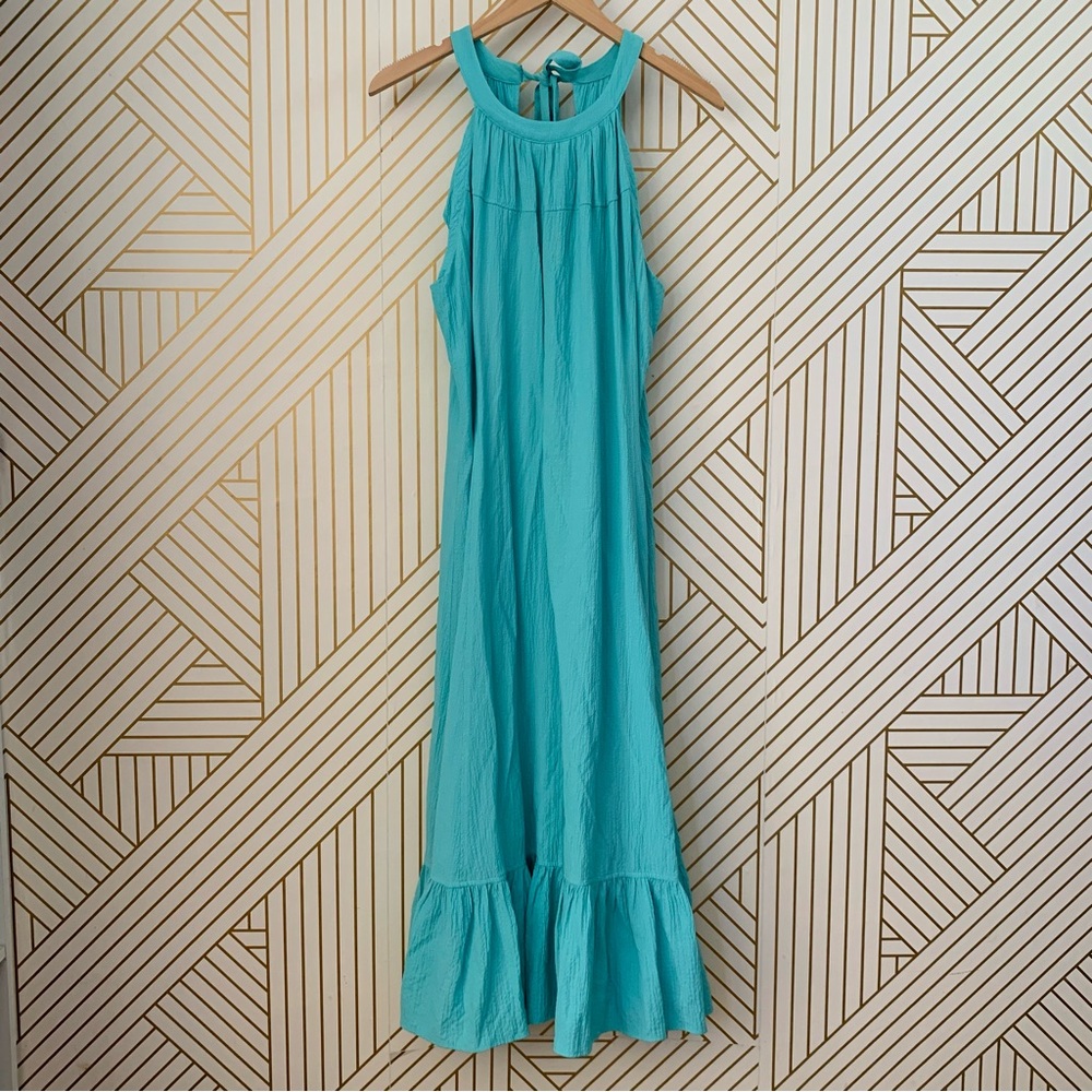 Calvin Klein Teal Halter Maxi Dress - Picture 9 of 10